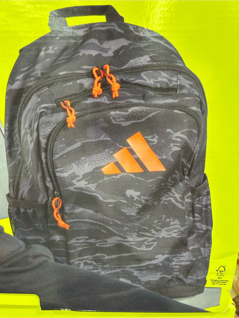 adidas classic Black Camouflage Backpack new with tag